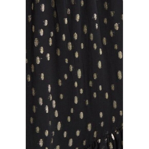 Lilly Pulitzer Cristiana Black Gold Dot Midi Dress Size 2 New With tag - Picture 5 of 8